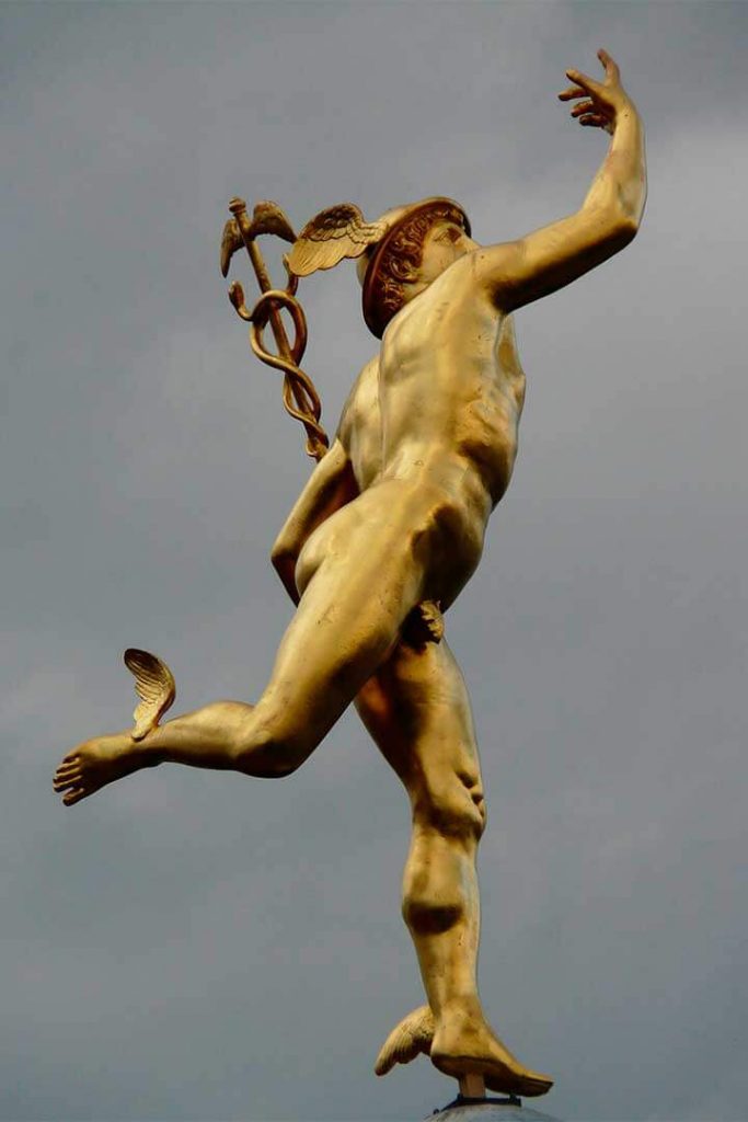 Escultura de Mercurio de Giambologna