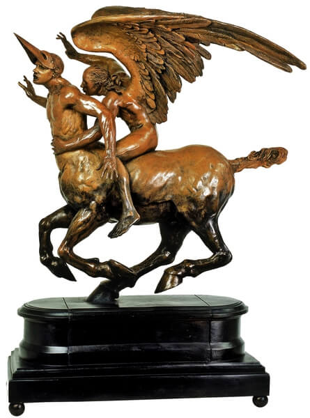 Centauro y Ángel-Escultura de Jorge Marín