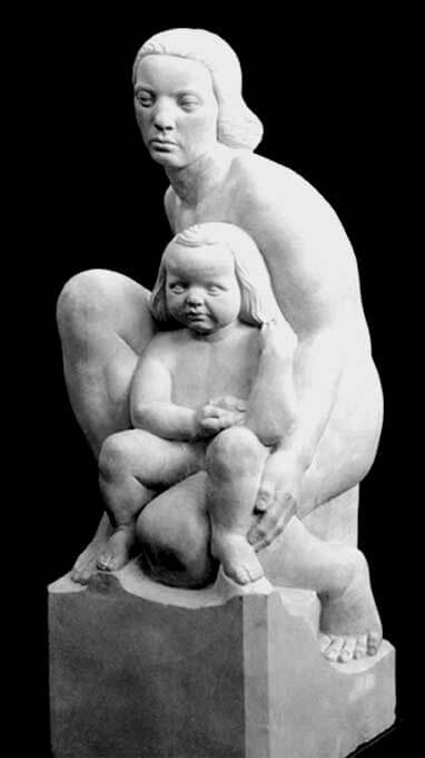 Maternidad escultura