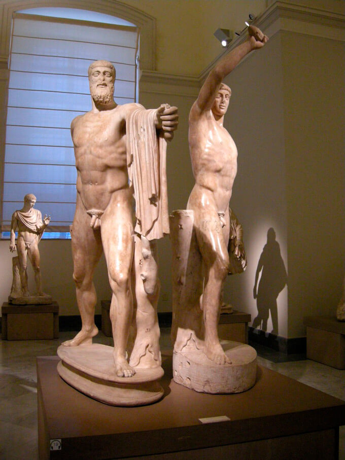 Harmodio y Aristogiton Escultura