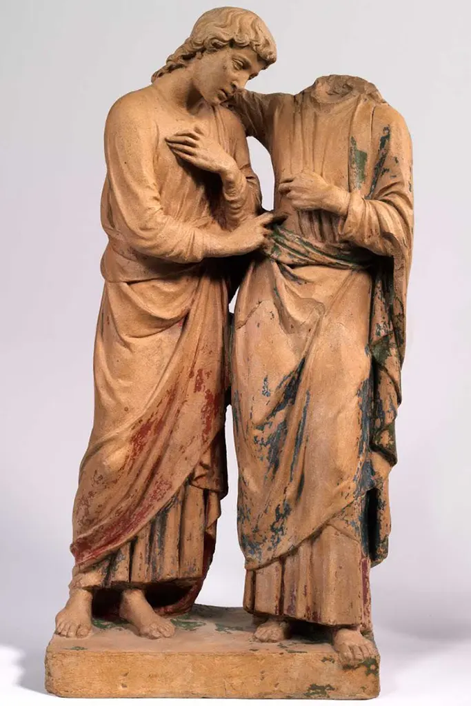 Cristo y Tomas Luca della Robbia