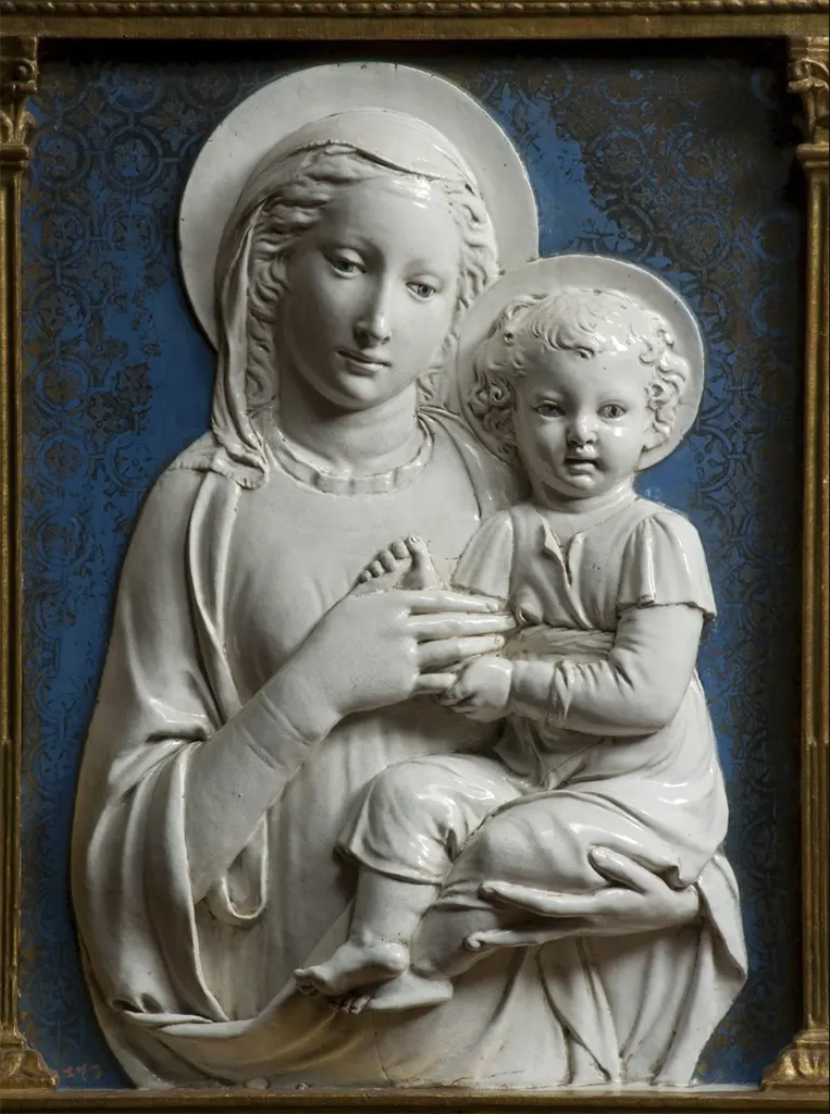La virgen y el niño Luca della Robbia